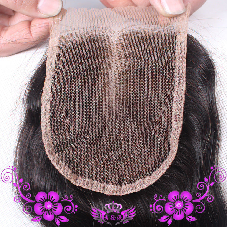 Live-action Wigs Hand-woven Human Hair Block Deep Wave Closure Full Lace Wig Live-action Wigs Hand-woven Human Hair Block Deep Wave Closure Full Lace Wig